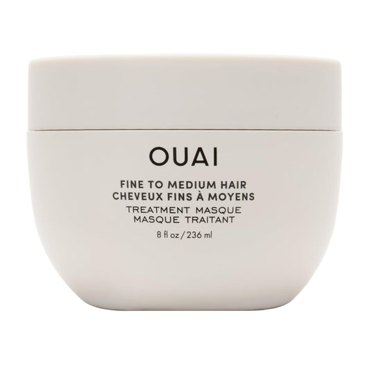 OUAI_Fine_to_Medium_Hair_Treatment_Mask_-_Lightweight_Deep_Conditioning_Hair_Mask_with_Shea_Butter,_Keratin_&_Panthenol_-_Helps_Hydrate,_Fight_Frizz,_Strengthen_&_Repair_Damage_(3.4_oz)