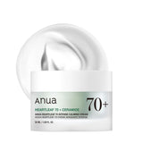 Anua Heartleaf 70 Intense Calming Cream with Ceramide & Panthenol, Face Moisturizer for Dry Skin, Barrier Repair, Glass Skin Hydration, Fragrance-free, Paraben-free, Korean skin care, 1.69 fl.oz