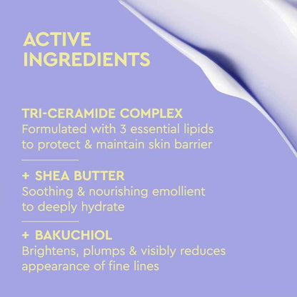 BYOMA Moisturizing Rich Cream - Barrier Repair Cream Face Lotion with Bakuchiol & Shea Extract - Ceramide Face Moisturizer for Dry Skin - Anti Wrinkle, Alcohol Free Face Moisturizer