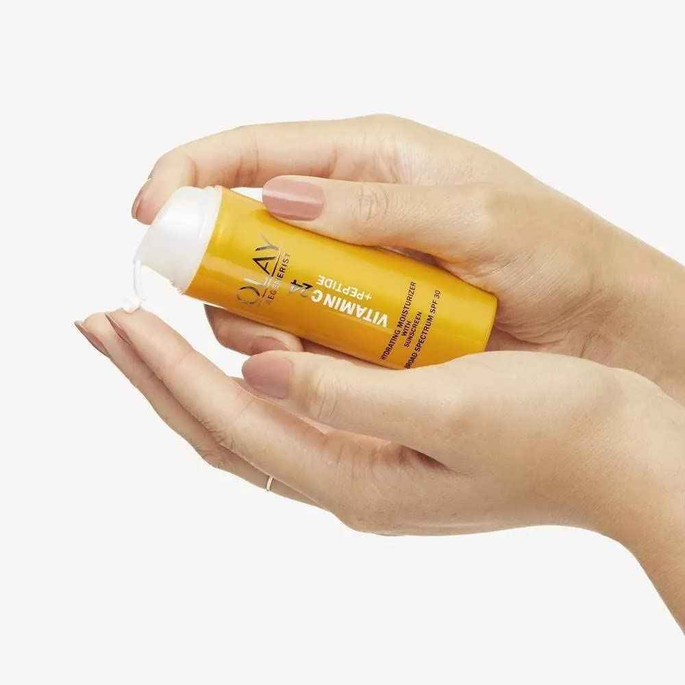 Olay Vitamin C Hydrating moisturizer with sunscreen, SPF 30, 1.7 Oz