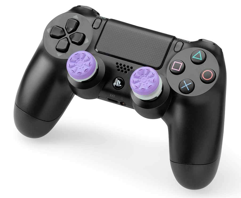 KontrolFreek_FPS_Freek_Galaxy_Purple_for_PlayStation_4_(PS4)_and_PlayStation_5_(PS5)_|_Performance_Thumbsticks_|_1_High-Rise,_1_Mid-Rise_|_Purple