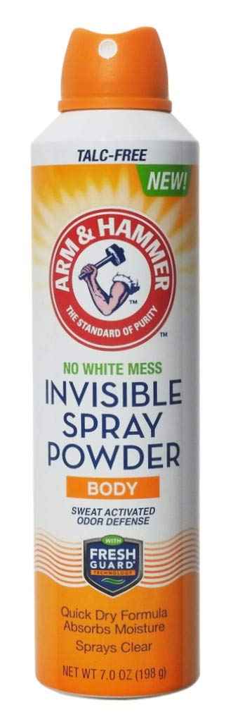 Arm & Hammer Invisible Foot Powder Spray, Clear Talc-Free Sweat Control, Odor Eliminating Foot Spray For Men & Women, 7 Oz