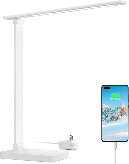 Lepro_LED_Desk_Lamp_with_USB_Charging_Port,_700LM_Dimmable_Home_Office_Touch_Control_Reading_Table_Lamp,5_Color_Modes_with_5_Brightness_Level,_Dorm_Room_Essentials,_Task_Lamp,_Sewing,_Crafting,_White