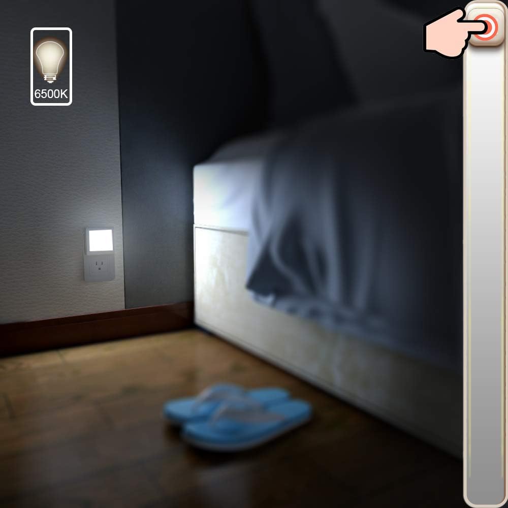 MAZ-TEK_Plug_in_Led_Night_Light_with_Auto_Dusk_to_Dawn_Sensor,Adjustable_Brightness_Cool_White_Lights_for_Hallway,Kids_Room,_Kitchen,_2_Pack