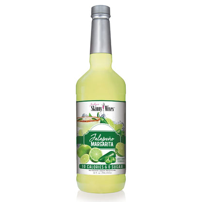Jordan&amp;#39;s Skinny Mixes Syrups, Jalapeno Margarita, Sugar Free Cocktail Mix, 32 Ounces (Pack of 1), Flavoring for Cocktails, Mocktails, Frozen Drinks, &amp;amp; Flavored Beverages
