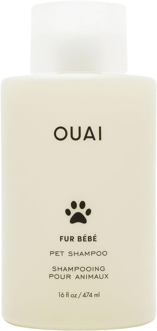 OUAI_Fur_Bebe_Pet_Shampoo_-_Cat_&_Dog_Shampoo_for_Gentle_Cleansing,_Hydration_&_Shine_-_Vegan_&_Cruelty-Free_Pet_Supplies_with_Aloe_Vera_&_Panthenol_-_Mercer_Street_Scent_(16_Fl_oz)
