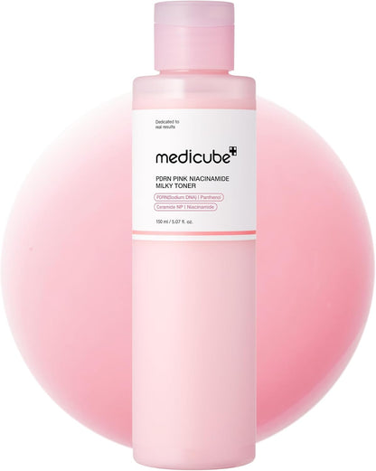 medicube_PDRN_Toner_Salmon_DNA_Milky_Toner_|_for_Hydrating,_Moisturizing,_Soothing_with_Ceramide,_Peptide_|_Glass_Glow_Skin_|_Korean_Skincare,_5.07_fl.oz