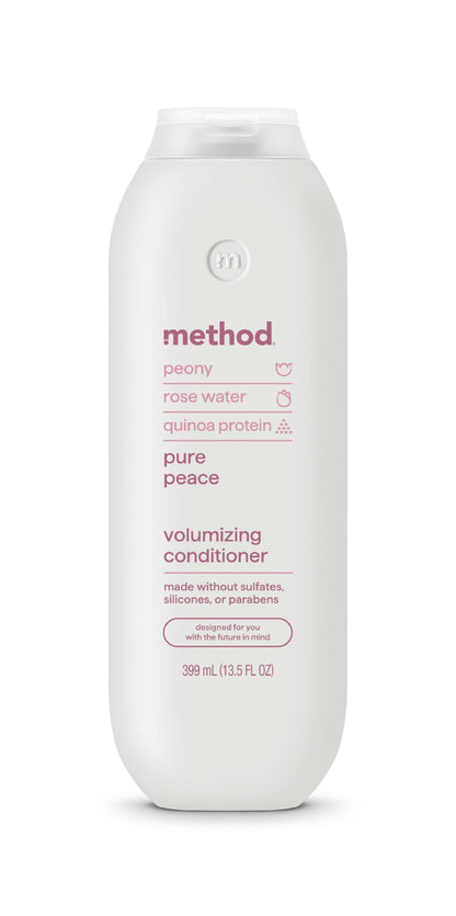 Method Volumizing Conditioner, Pure Peace – for Thicker, Fuller Looking Hair and Safe for Color-Treated Hair – Sulfate-Free, Paraben-Free and Cruelty-Free – 13.5 oz