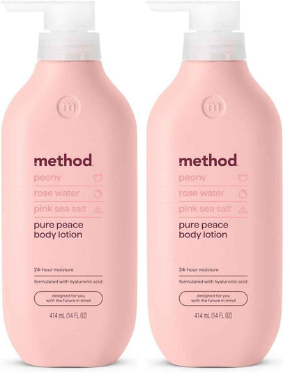 Method Body Lotion, Coconut, Rice Milk + Shea Butter notes, 24 Hours of Moisture 14 oz