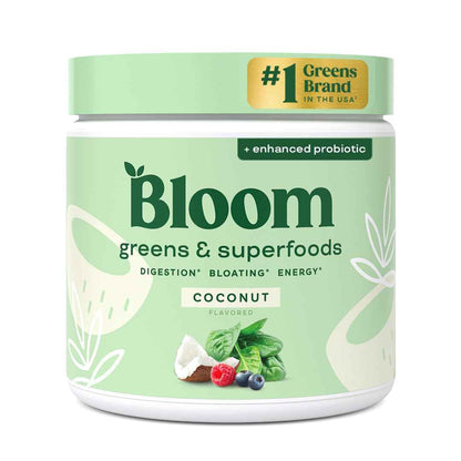 Bloom Nutrition Superfood Greens Powder, Digestive Enzymes with Probiotics and Prebiotics, Gut Health, Bloating Relief for Women, Chlorella, Green Juice Mix with Beet Root Powder
