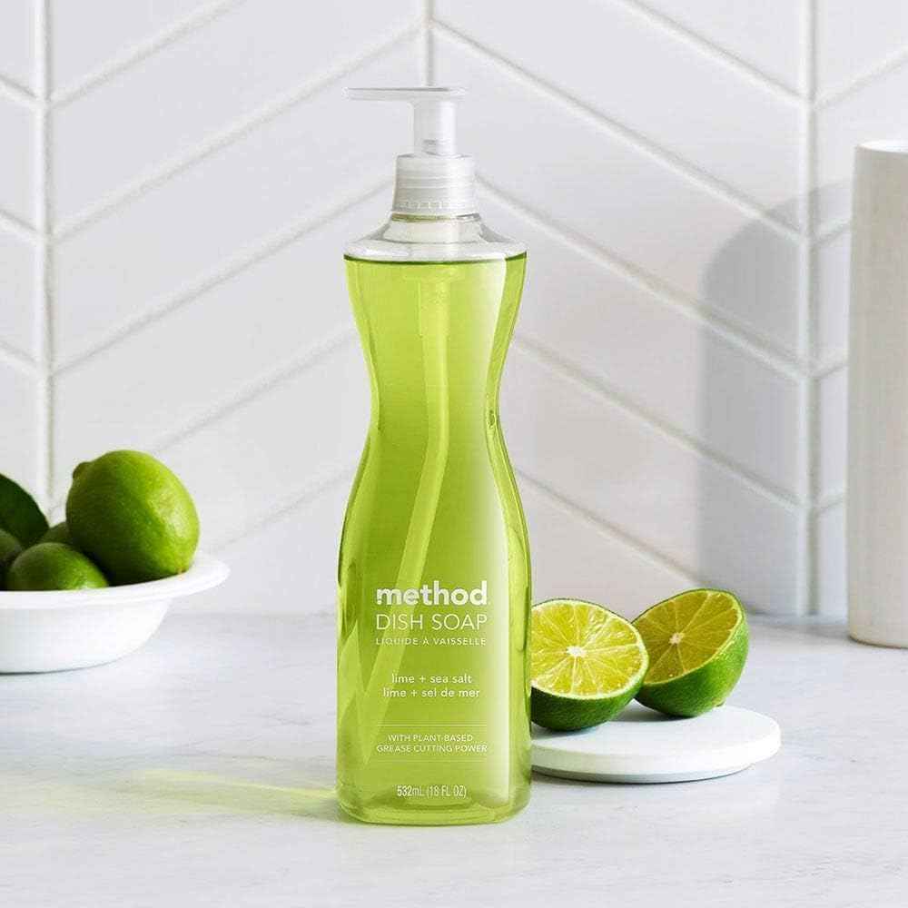 Method Dish Soap, Lime + Sea Salt, Tough on Grease