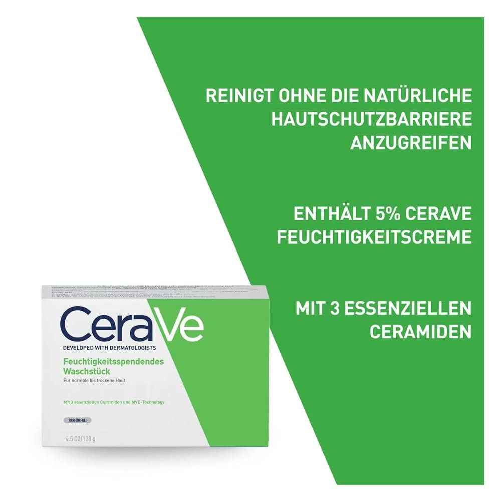 CeraVe Hydrating Cleanser Bar - Soap-Free Body and Facial Cleanser with 5% Moisturizing Cream