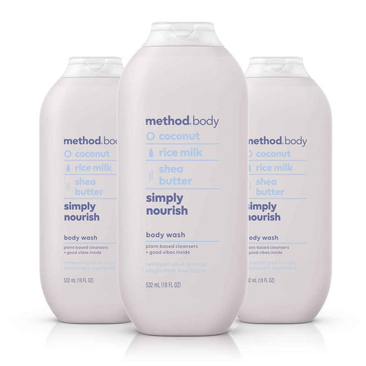 Method Body Wash, Paraben and Phthalate Free, 18 oz (Pack of 3)