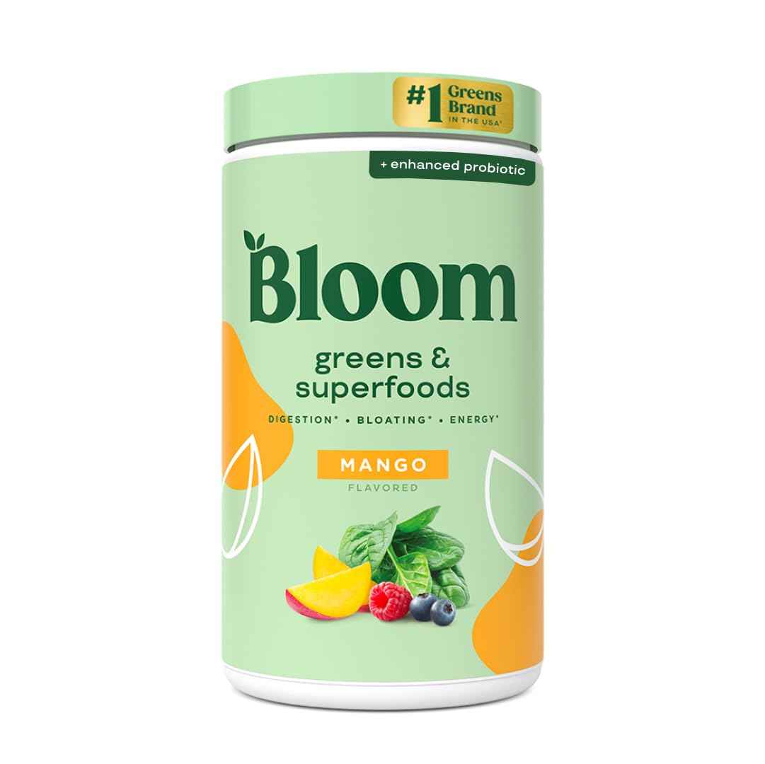 Bloom Nutrition Superfood Greens Powder, Digestive Enzymes with Probiotics and Prebiotics, Gut Health, Bloating Relief for Women, Chlorella, Green Juice Mix with Beet Root Powder