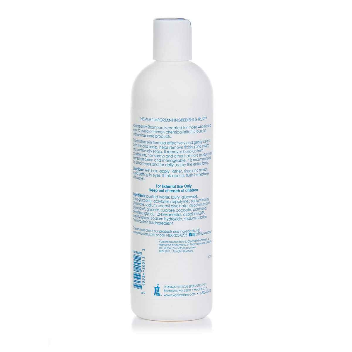 Vanicream Hair Shampoo/Conditioner 12 Oz