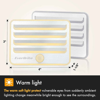 EverBrite LED Night Lights for Toddler Bedroom, Cool to Touch Motion Activated Light for Playroom and Nursery, 3 Pack