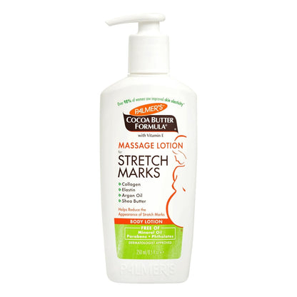 Palmer's_Cocoa_Butter_Formula_Massage_Lotion_For_Stretch_Marks,_Pregnancy_Skin_Care,_Belly_Cream_with_Collagen,_Argan_OIl_and_Shea_Butter,_8.5_Ounces