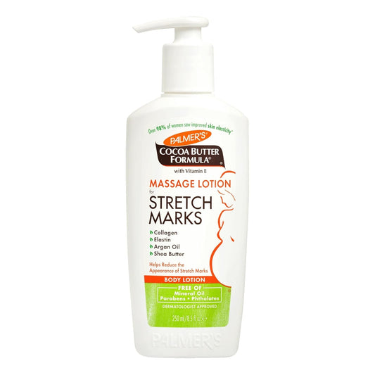 Palmer's_Cocoa_Butter_Formula_Massage_Lotion_For_Stretch_Marks,_Pregnancy_Skin_Care,_Belly_Cream_with_Collagen,_Argan_OIl_and_Shea_Butter,_8.5_Ounces
