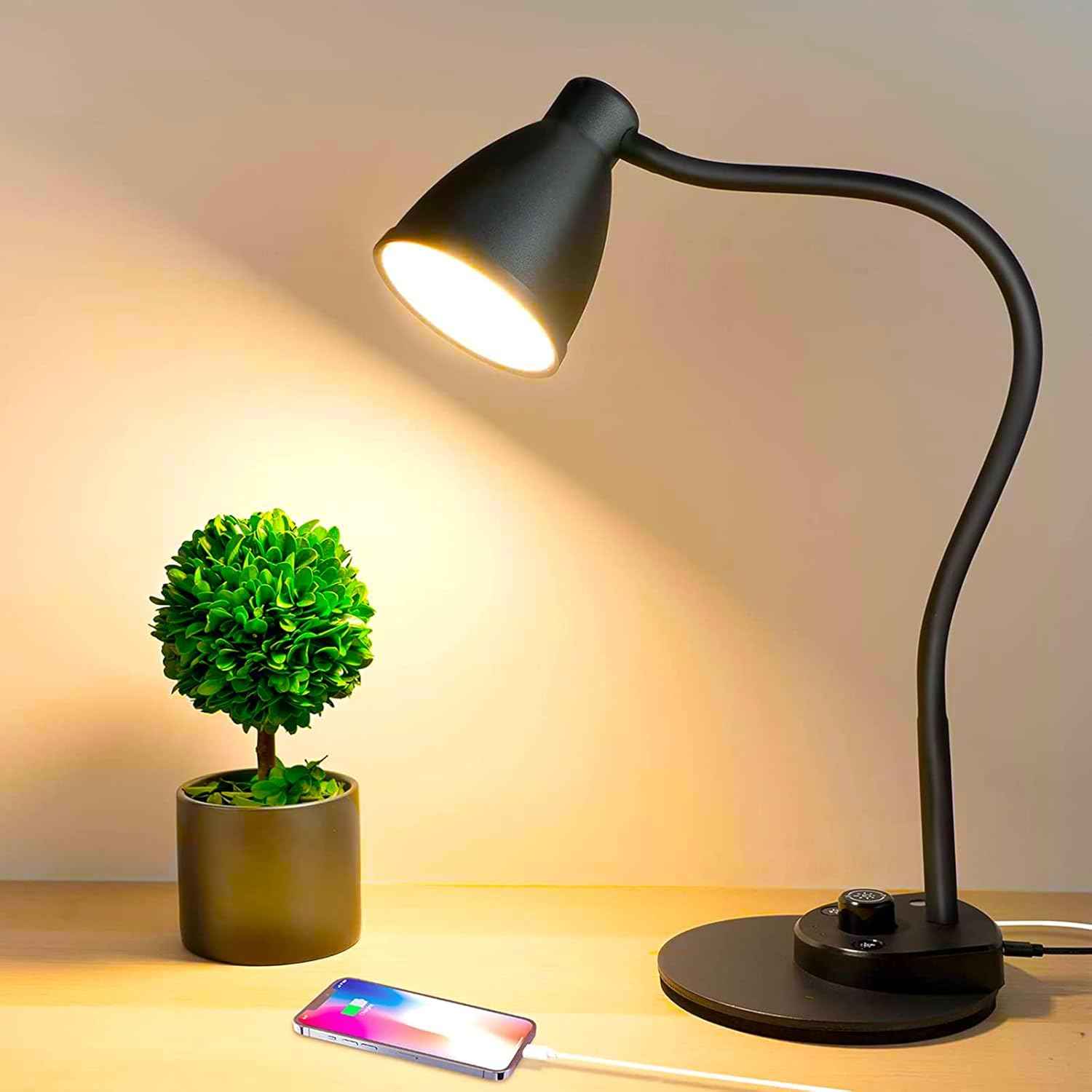 BOHON Eye-Caring LED Reading Lamp – Flicker-Free 3000K-5500K Light for Bedtime Wind-Down and Eye Relief