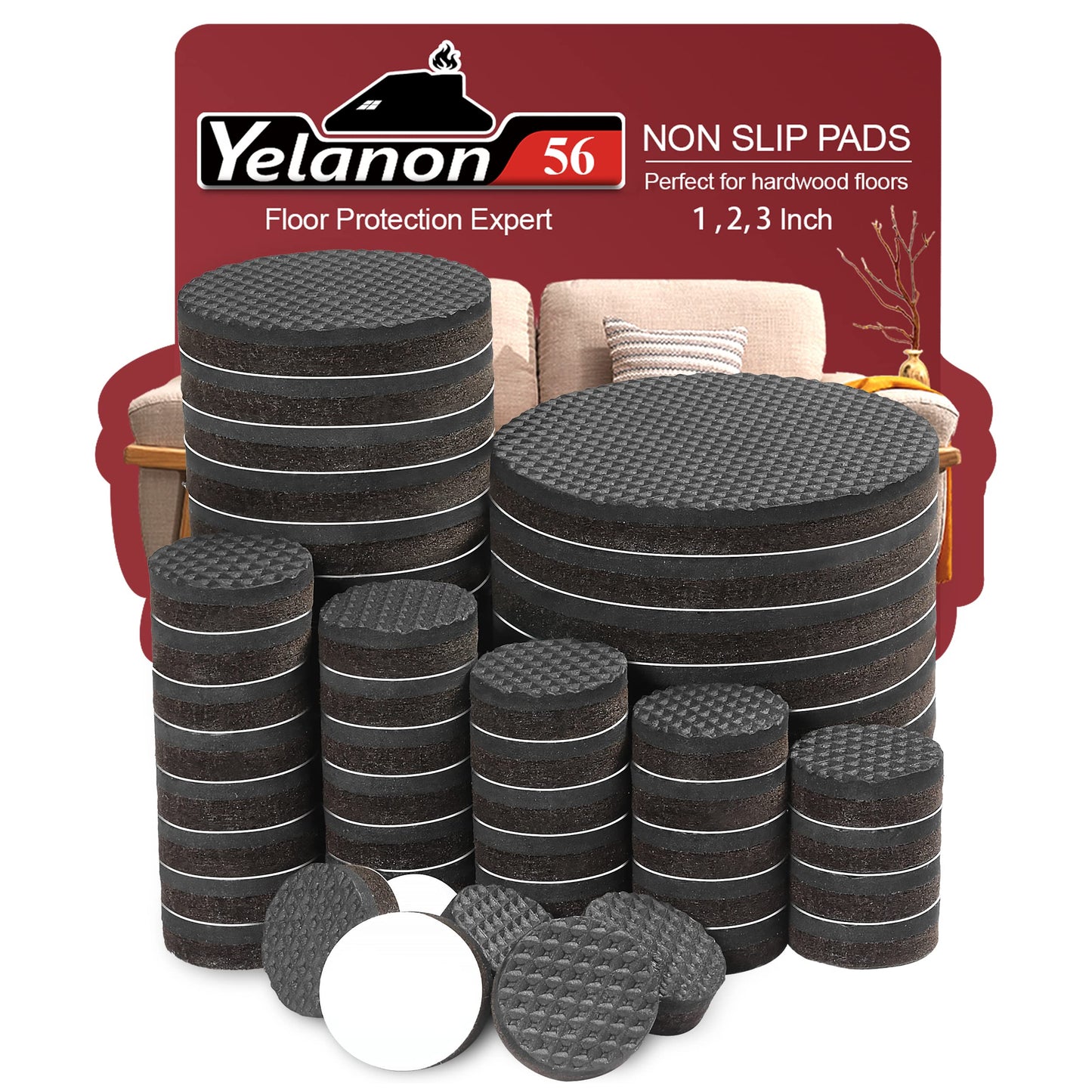 56pcs 1"+2"+3" Round