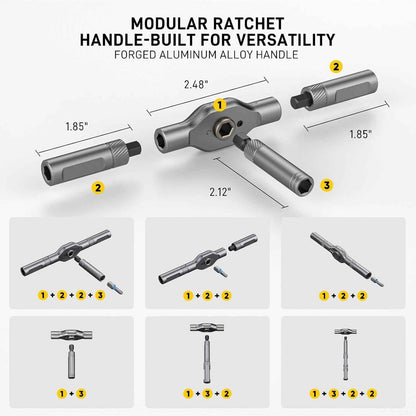 [Brand] 42-in-1 Magnetic Screwdriver Set – Ergonomic Repair Tool to Reduce Wrist Strain During Long Sessions