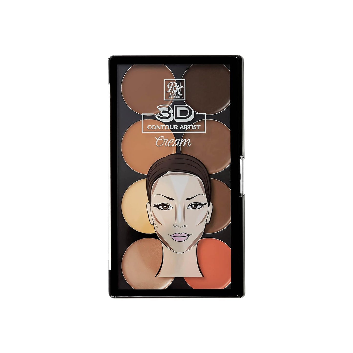 Ruby_Kisses_3D_Contour_Cream_Makeup_Palette_with_Sculpt_&_Highlighting,_Define_Cheekbones_Dark_Medium_Lightweight_Multi-Palette,_Creamy_Finish