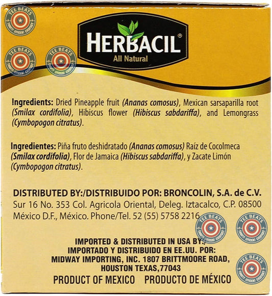 Herbacil_Pineapple_Tea,_Herbal_Tea_with_Dehydrated_Fruit,_Caffeine_-_Free,_2-Pack_of_25_bags_per_box_(50_Bags)