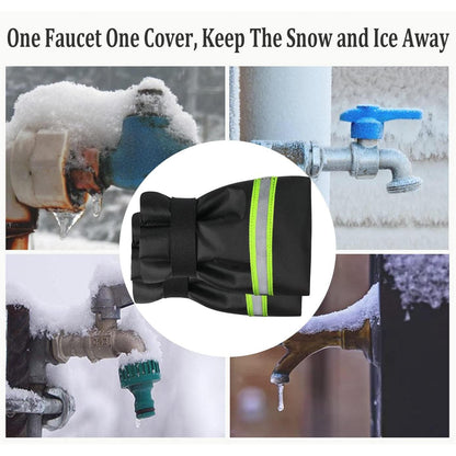 Outdoor_Faucet_Covers_for_Winter_Freeze_Protection,_Upgraded_Thicken_8.5"_H_x_6.1"_W_Outside_Faucet_Socks_for_Winter_Waterproof_Hose_Bibs_Insulated_Spigot_Cover,_4_Pack_Reflective_Black