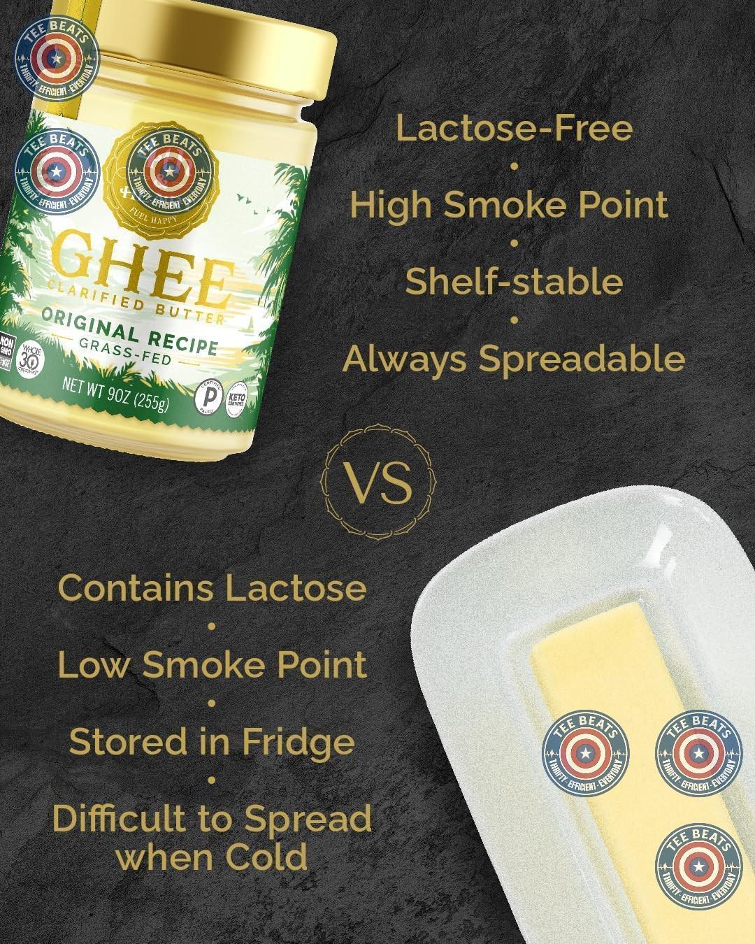 4th_&_Heart_California_Garlic_Grass-Fed_Ghee,_Clarified_Butter,_Keto,_Pasture_Raised,_Non-GMO,_Lactose_and_Casein_Free,_Certified_Paleo_(9_Ounces)