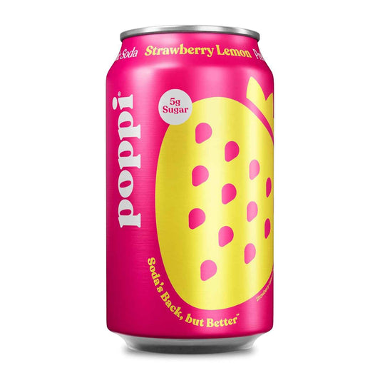 Poppi Sparkling Prebiotic Soda – Lunchbox-Friendly Fizzy Drink for Teens and Tweens