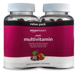 Amazon Basics Mixed Berry & Cherry Adult Multivitamin Gummies – 150 Ct, 75-Day Housewarming Gift for the New Home Supplement Shelf