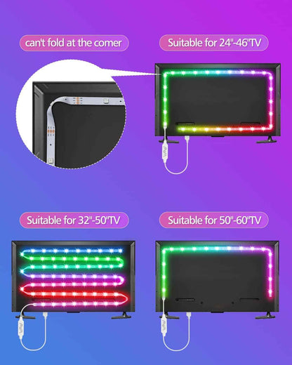 Daymeet RGBICW TV Backlight – Unique Housewarming Gift, Chasing Color Gaming & Movie Light for Tech Lovers