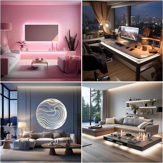 LuminStyle COB LED Strip Light – Cozy Bedroom Accent Lighting for Living Room Aesthetic and Ambient Home Decor