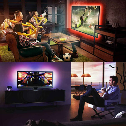 MINGER LED TV Backlight Strip – Cozy Living Room Ambient Lighting for 55-75 Inch Screens