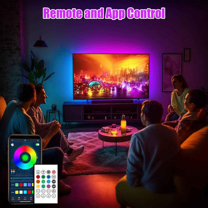 maylit ICRGB TV LED Backlight Kit – Living Room Accent Lighting with App & Remote for Stylish Home Decor