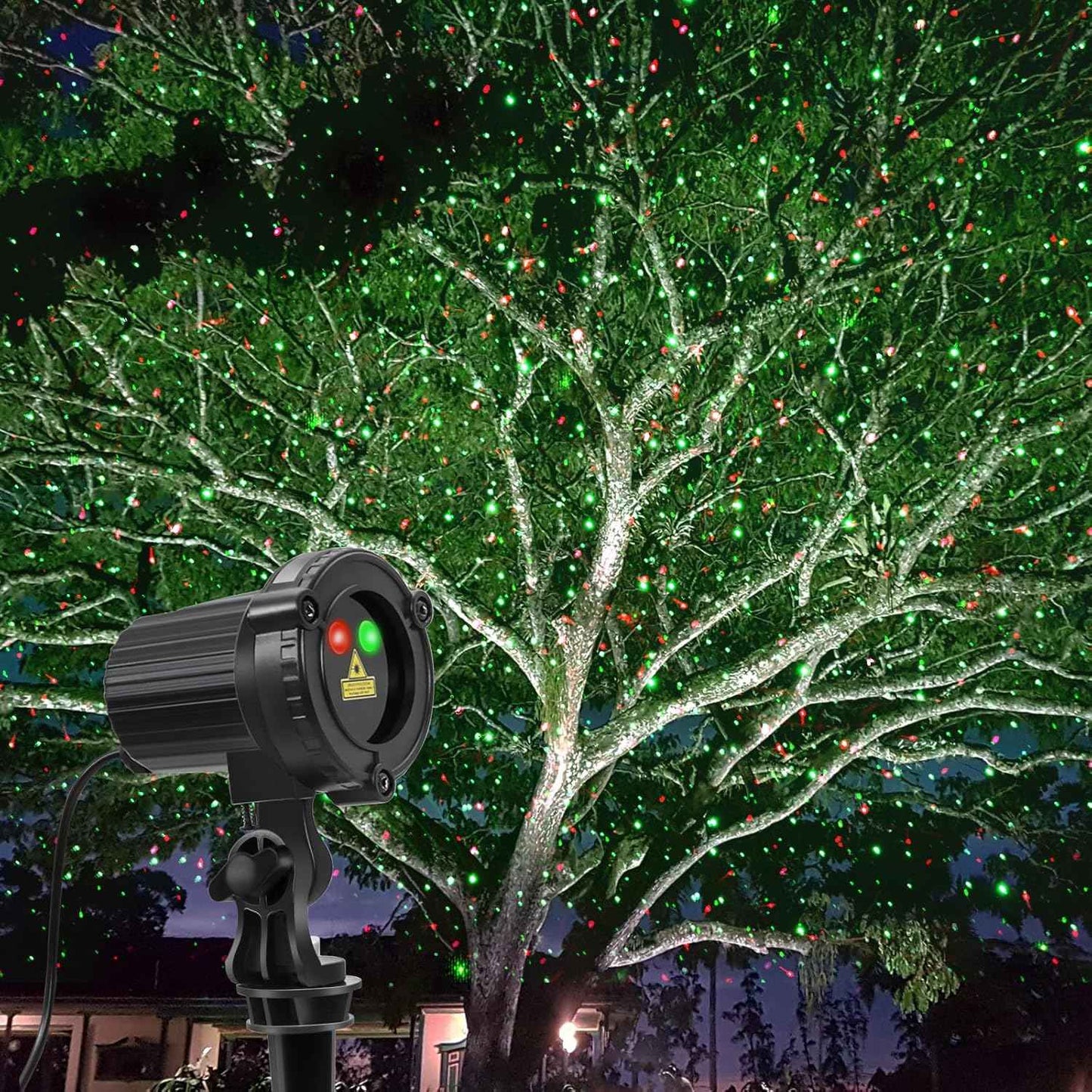 Laser Christmas Projector Lights Outdoor – Patio & Garden Star Light, IP65 Weatherproof Holiday Decor