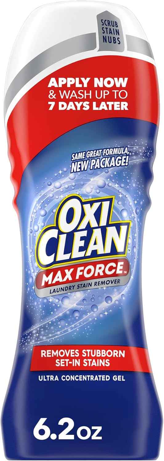 OxiClean Max Force Gel Stick – Baby-Safe Stain Remover for Nursery and Kids' Laundry, Treats Formula and Food Mess
