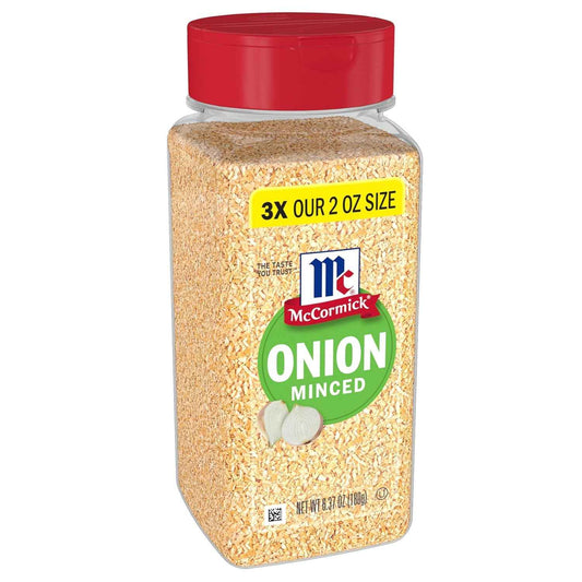 McCormick Minced Onion, 6.37 oz – Weeknight Pantry Staple for Home Cooking, No-Chop Substitute for Fresh Onions
