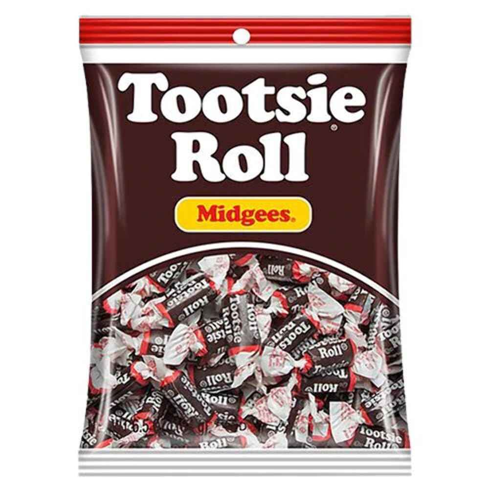 Tootsie Roll Midgees 6.5 oz - Allergy-Conscious Individually Wrapped Chocolate Candy for School Parties and Trick-or-Treat Handouts