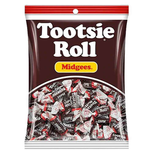 Tootsie Roll Midgees 6.5 oz - Allergy-Conscious Individually Wrapped Chocolate Candy for School Parties and Trick-or-Treat Handouts