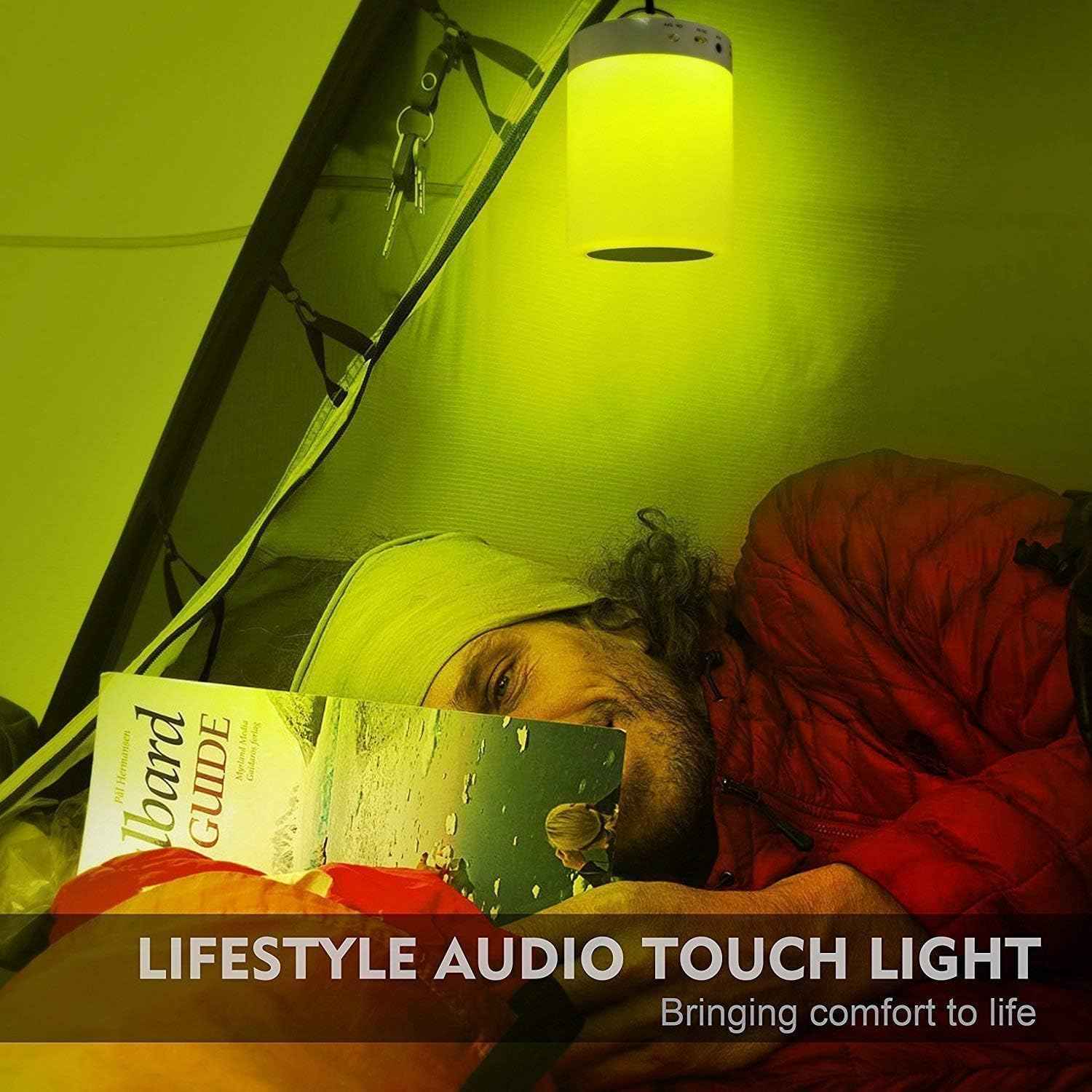 Elecstars 3-in-1 Night Light Bluetooth Speaker - Unique Housewarming Gift for Men and Women, Waterproof LED Lamp with Speakerphone for Patio and Bedroom