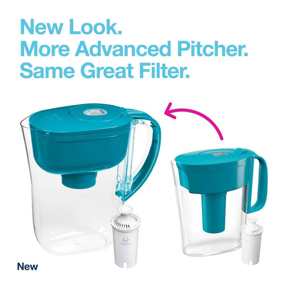 Brita Metro Water Filter Pitcher – Turquoise Accent for Stylish Kitchen Counters