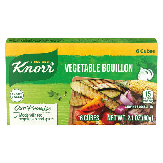 Knorr Vegetable Bouillon Cubes – Pantry Staple for Focused Weeknight Meal Prep