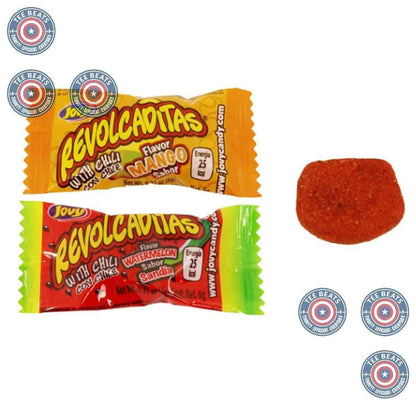 Sweetzo Sweet and Spicy Chili Hard Candy – Portable Snacks for Camping Trips and Picnics, Watermelon Mango Individually Wrapped Bags