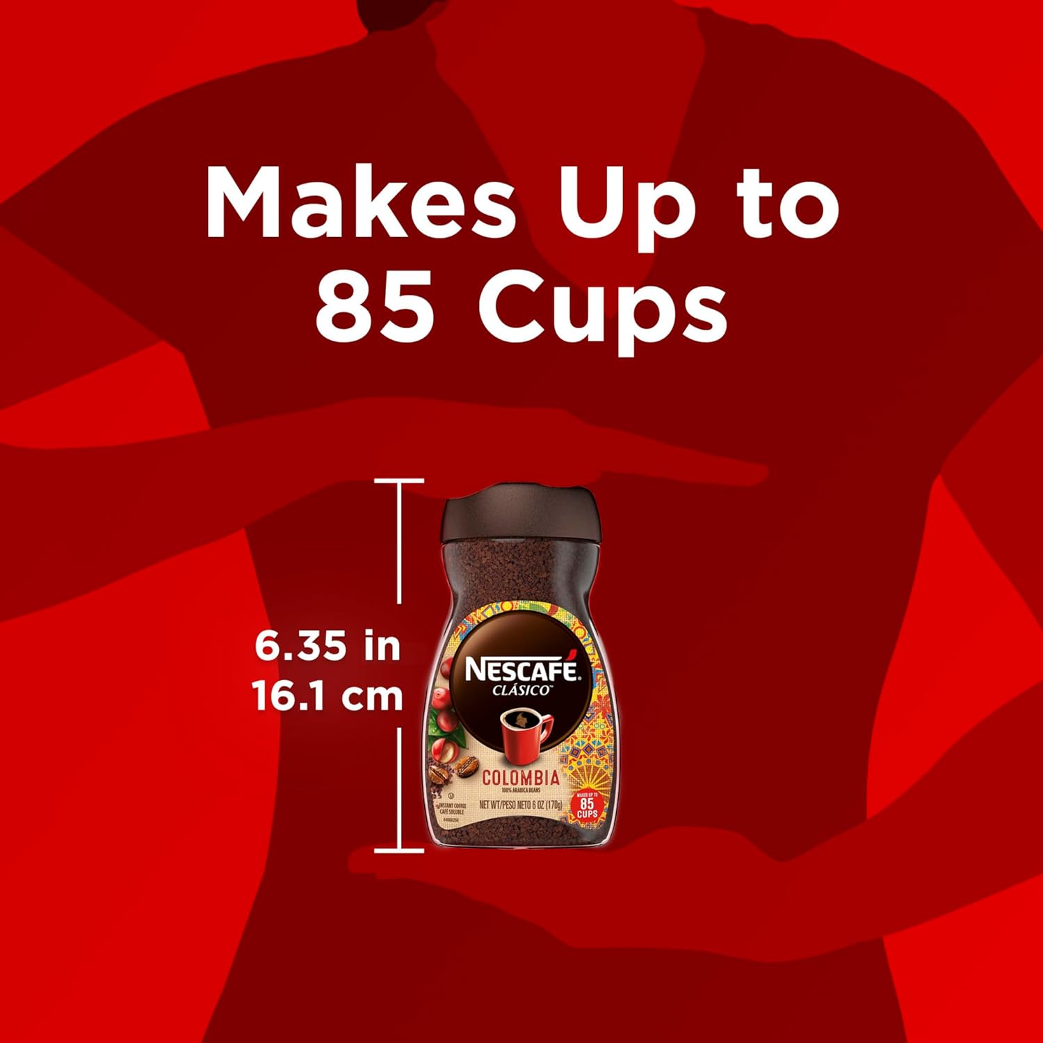 6 oz jar packaging yielding approximately 85 one-teaspoon servings
