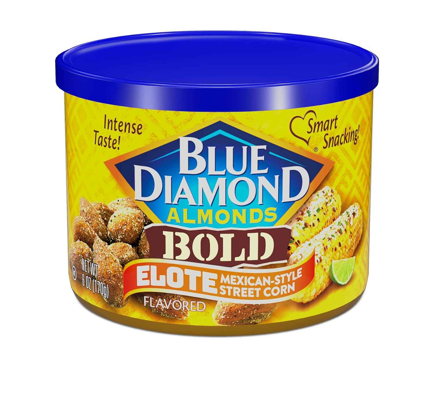 Blue Diamond Almonds BOLD Snack Nuts Variety Gift Pack, 6 oz Resealable Cans for Birthday Gifts, Hostess Presents and Holiday Giving