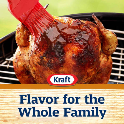 Kraft Hint of Honey Slow-Simmered Barbecue BBQ Sauce 18 oz – Kid-Friendly Family Dip for Tenders, Fries and Meatballs