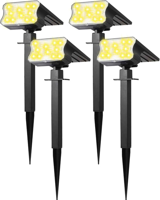 HGGH Solar Lights Outdoor Waterproof – Auto On/Off Dusk to Dawn Pathway Lights for Safer Nighttime Navigation