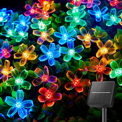 Brightown Solar Cherry Blossom String Lights – Thoughtful Birthday Gift for Mom & Women, Patio Garden Decor