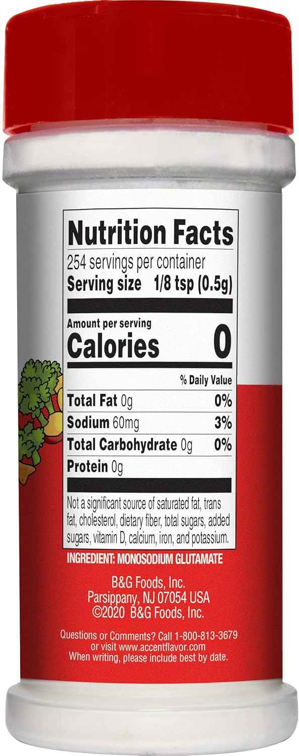 Ac'cent All Natural Flavor Enhancer for the Minimalist Pantry, One Bottle Umami Seasoning That Replaces Many Jars